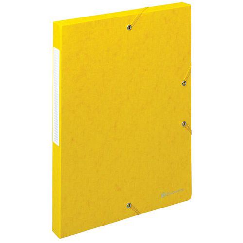Boite Classement Exabox 25mm Carte Lustrée Scotten A4 Jaune