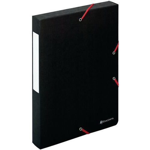Boite Exabox Dos 40mm Carte Lustrée Scotten A4 Noir