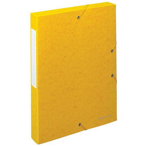 Boite Exabox Dos 40mm Carte Lustrée Scotten A4 Jaune