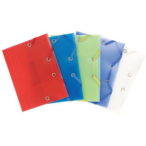 Set De 25 Chemises 3 Rabats Pp Chromaline 12x16cm Assorties