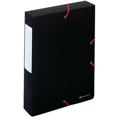 Boite Exabox Dos 60mm Carte Lustrée Scotten A4 Noir