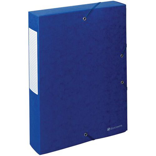 Boite Exabox Dos 60mm Carte Lustrée Scotten A4 Bleu