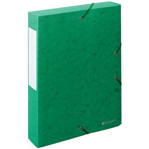 Boite Exabox Dos 60mm Carte Lustrée Scotten A4 Vert