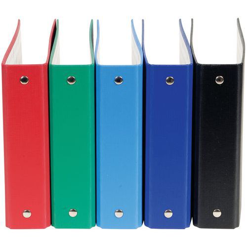 Set 10 Classeurs Pp Pour Bristol 100x150 2 Anneaux Assorties