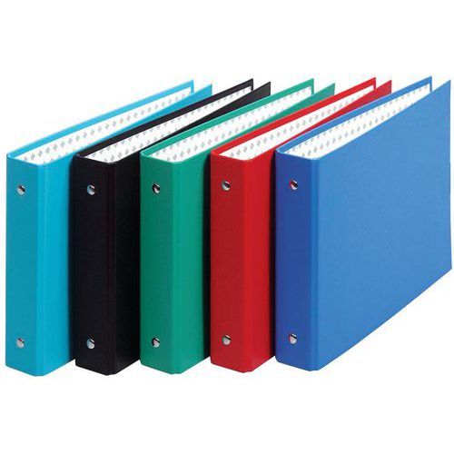 Set 10 Classeurs Pp Pour Bristol 125x200 2 Anneaux Assorties