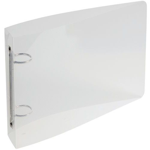 Classeur Pour Fiches Bristol 125x200 2 Anneaux Pp Cristal