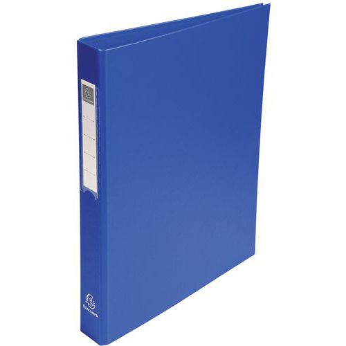 Classeur Rembordé Pp 4 Anneaux Ronds De 25mm Sur 3eme Bleu
