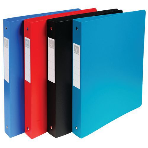 Set 10 Classeurs 2 Anneaux Pp Étiquette Dos A4 Maxi Assortis