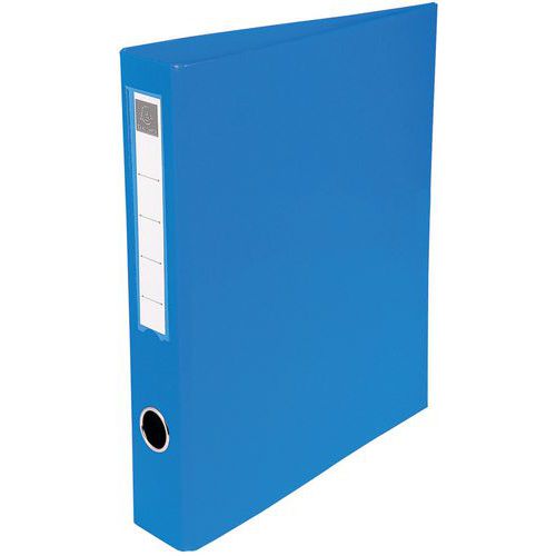 Classeur Rembordé Pvc 4 Anneaux D 40mm En 3ème A4 Maxi Bleu