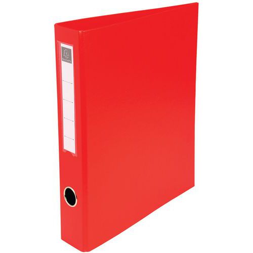Classeur Rembordé Pvc 4 Anneaux D 40mm En 3ème A4 Maxi Rouge