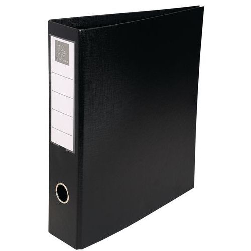 Classeur Rembordé Pvc 4 Anneaux D 50mm En 3ème A4 Maxi Noir