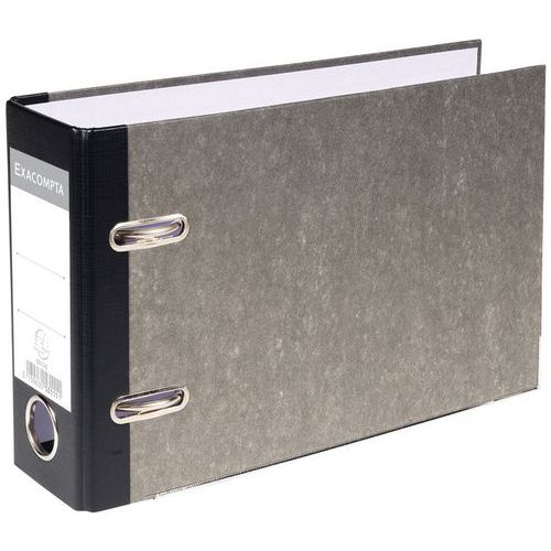 Classeur à Levier Marbre Gris Dos De 70mm A5 Horizontal Gris