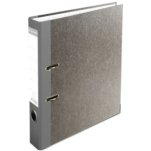 Classeur à Levier Papier Marbre Gris Dos De 50mm A4 Gris