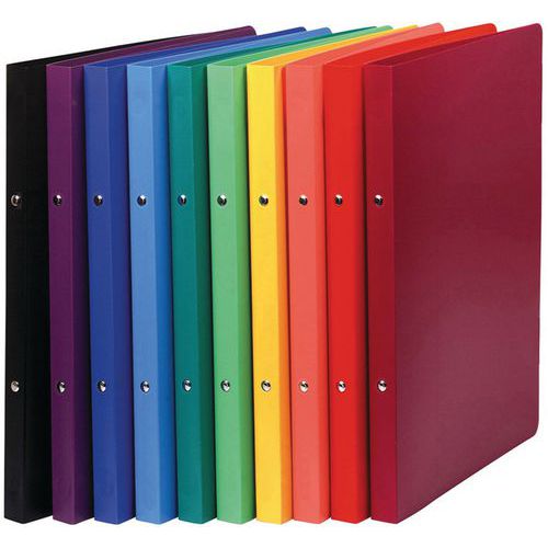Set De 20 Classeurs 2 Anneaux 15 Mm Pp Opaque A4 Assortis