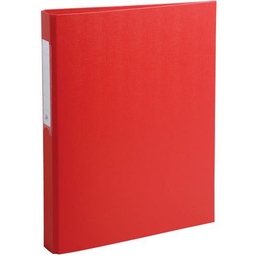 Classeur Rembordé Pp 2 Anneaux Rond 25mm Sur 3eme Rouge