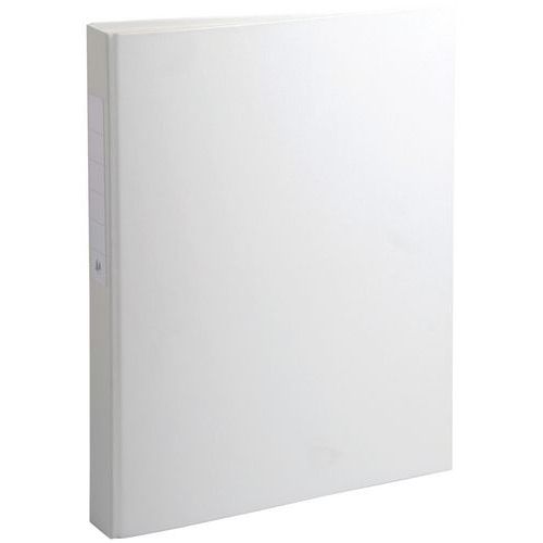 Classeur Rembordé Pp 2 Anneaux Rond 25mm Sur 3eme Blanc