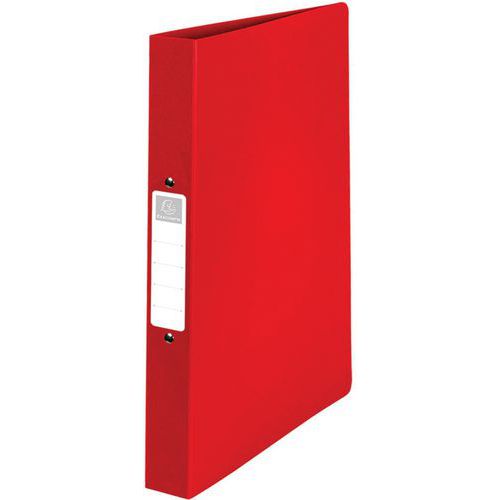 Classeur 2 Anneaux 30 Mm Pp Étiquette Dos A4 Maxi Rouge