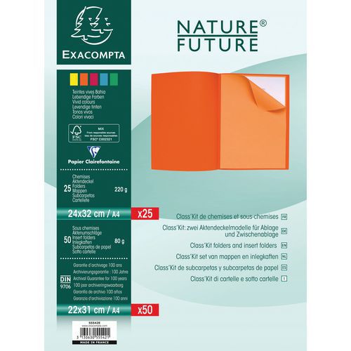 Set Classement Rock's 25 Chemise Et 50 Sous-chemise Assortis