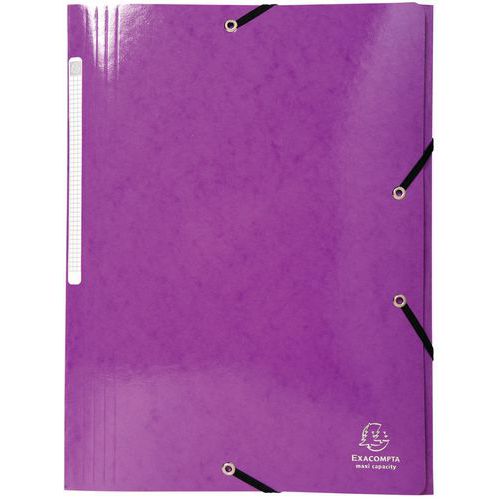 Chemise 3 Rabats Maxi Capacity 425gmÂ² Iderama A4 Violet