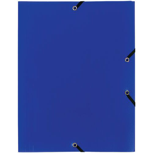 Chemise à lastique 3 Rabats Pp 4/10e Opaque Eco A4 Bleu