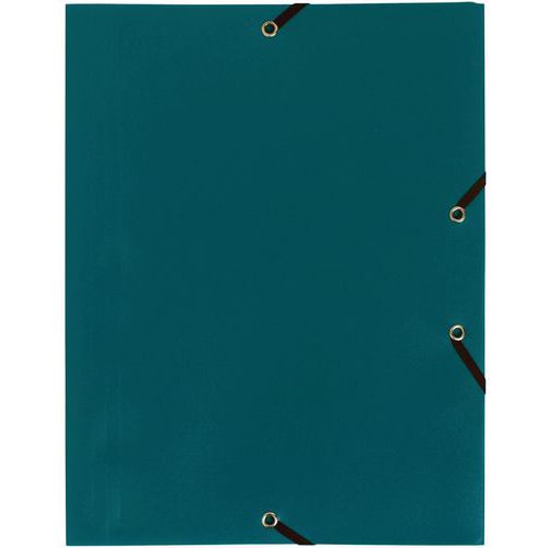 Chemise à lastique 3 Rabats Pp 4/10e Opaque Eco A4 Vert