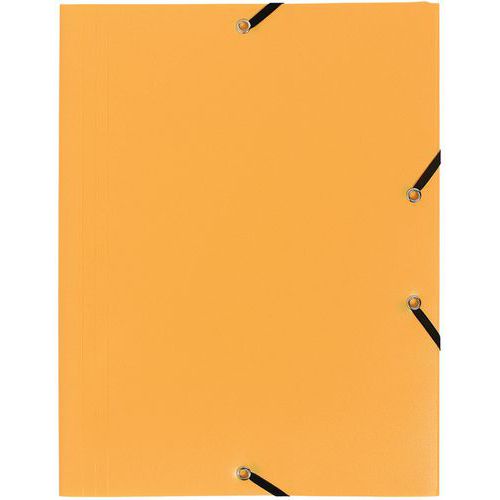 Chemise à lastique 3 Rabats Pp 4/10e Opaque Eco A4 Jaune