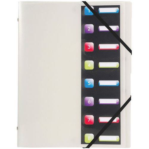 Set 10 Trieurs Pp 3 Rabats Crystal 8 Compartiments Assorties