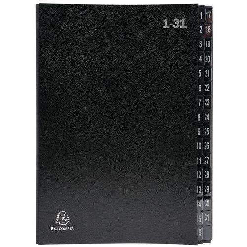 Trieur Rigide Ã‰conomique Ordonator 32 Cases 24x34cm Noir