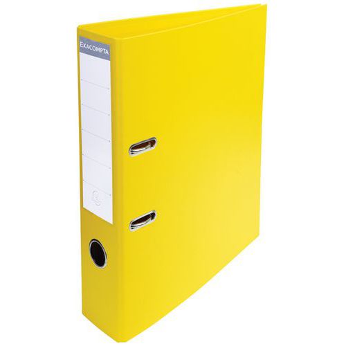 Classeur à Levier Export Pvc A4 Dos De 70mm Jaune