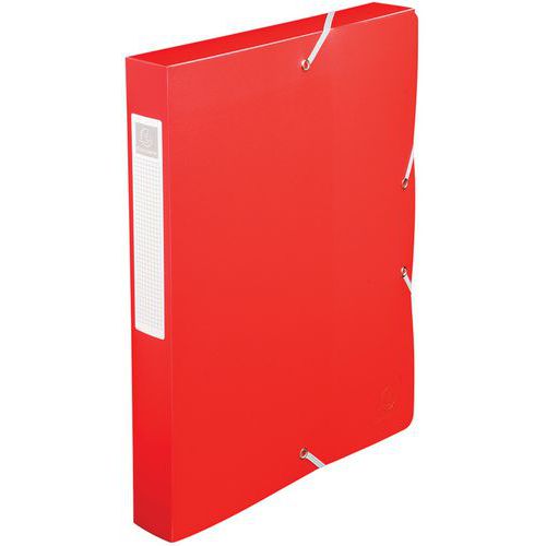 Boite De Classement Exabox Dos 40mm Pp 7/10e Opaque A4 Rouge