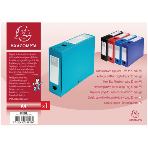 Boite De Classement à Pression 80mm Pp 7/10e Opaque A4 Vert