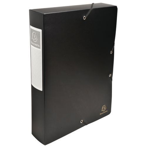 Boite De Classement Exabox Dos 60mm Pp 7/10e Opaque A4 Noir