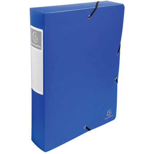 Boite Exabox 60mm Pp 7/10e Opaque A4 Bleu Clair