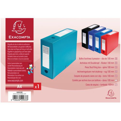 Boite Classement à Pression 100mm Pp 7/10e Opaque A4 Vert