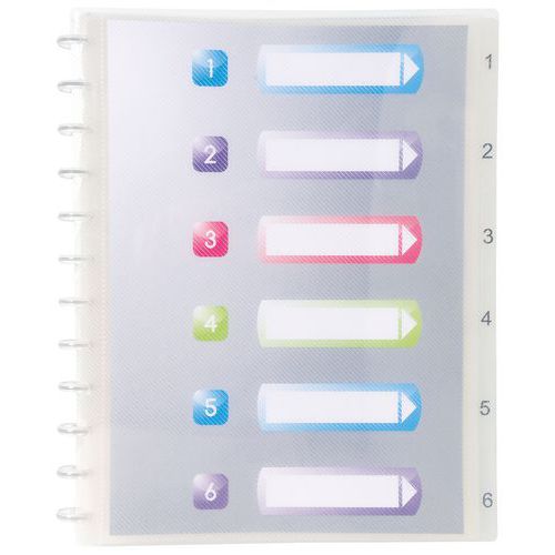 Protège-documents à Anneaux Pp Crystal 60 Vues A4 Cristal