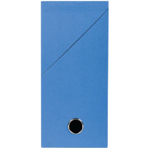 Boite Transfert Dos 120mm Papier Toilé Bleu Clair