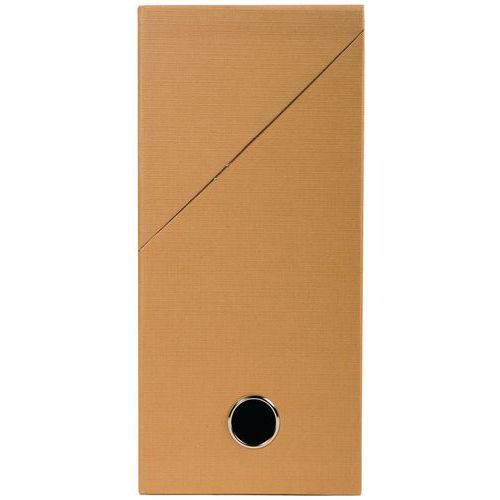 Boite Transfert Dos 120mm Papier Toilé Havane