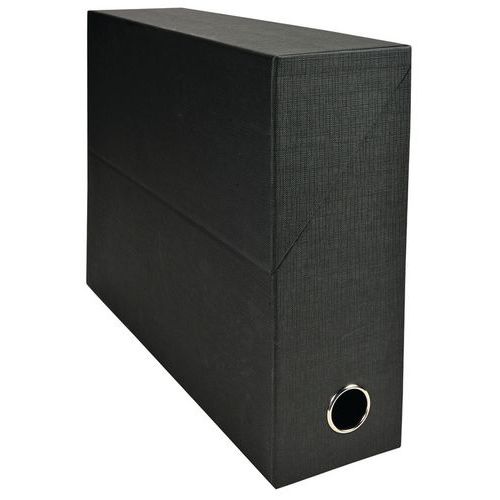 Boite Transfert Dos 90mm Papier Toilé Noir