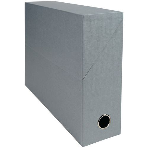 Boite Transfert Dos 90mm Papier Toilé Gris