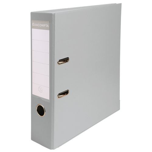 Classeur à Levier Polypropylène Dos De 80mm Gris