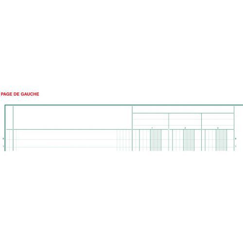 Piqûre 32x25cm 10 Colonnes Sur 2 Pages 31 Lignes 80 Pages