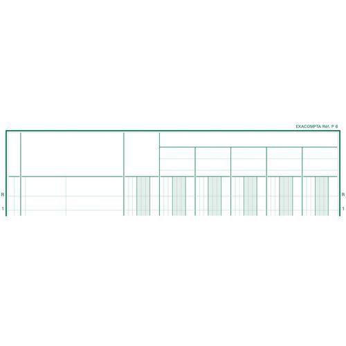 Piqûre 32x195cm 6 Colonnes Sur 1 Page 31 Lignes 80 Pages