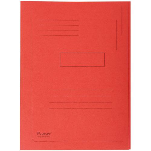 Chemise Imprimée à 2 Rabats Forever 280g/mÂ² - 24x32cm Rouge
