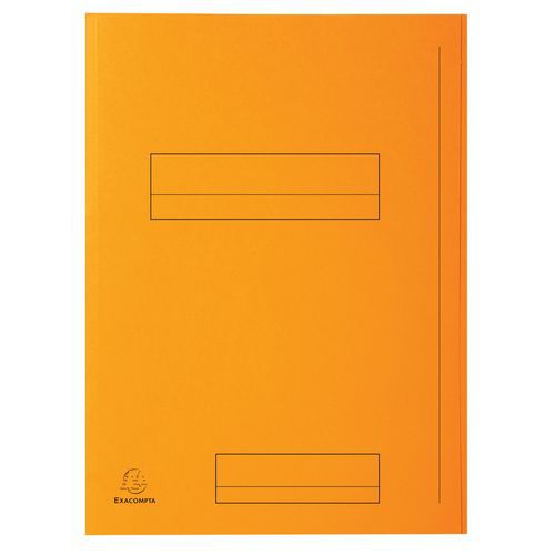 Paquet 50 Chemise Imprimée 2 Rabats Super 250 24x32cm Orange