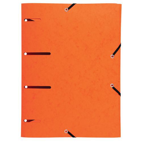 Set 25 Chemises 3 Rabats Perforées Punchy 375g/m2 A4 Assorti