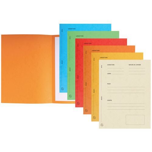 Set 25 Dossiers De Plaidoirie pour/contre 25x32cm Assortis