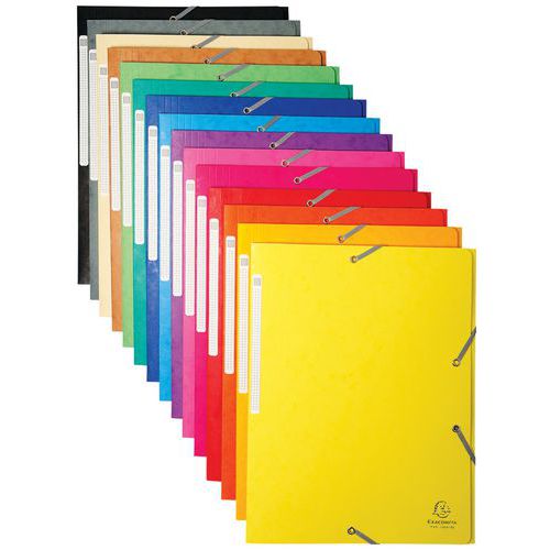 Set De 50 Chemises Maxi Carte Lustrée 425gmÂ² A4 Assorties