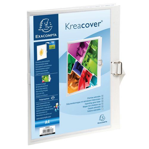 Chemise Dos Extensible Krea CoverÂ® - 24x32cm Blanc