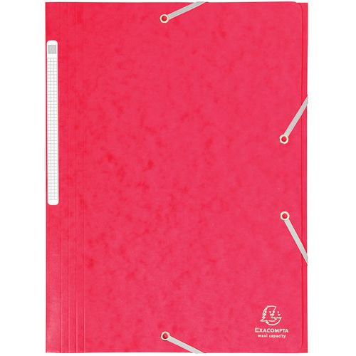 Chemise Maxi Capacity Carte Lustrée 425gmÂ² A4 Rouge