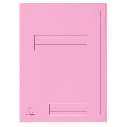 Paquet 50 Chemises Imprimées 2 Rabats Super 250 24x32cm Rose